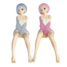 2pcs Rem Ram figura modelo de brinquedo