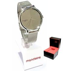 Relógio Mondaine Feminino Analógico Malha de Aço Prateado 32117L0MVNE2
