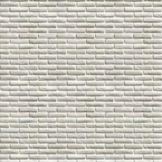 Papel De Parede Pedra Tijolos Brancos Autocolante Sala - LRP