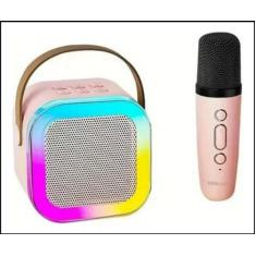 Caixa De Som Com Microfone Infantil Caixinha Bluetooth Sem Fio - CEMTE