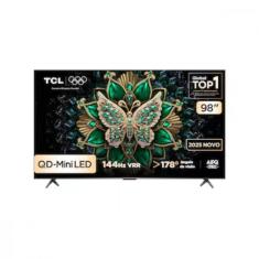 Smart TV 98 Polegadas 98C6K 4K QD-Mini Led Google TV TCL Preto Bivolt