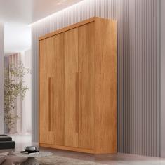 Guarda Roupa Solteiro Heros 4 Portas 2 Gavetas MDF Naturalle Moderna