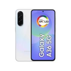 Celular Samsung Galaxy A36 256GB de Memória 8GB Ram 5G Branco Tela 6.7