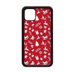 Chapéu de trenó de alce de Natal para iPhone 12 Pro Max Capa para Apple Mini Mobile Case