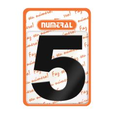 Placa ACM Preto - Numeral | N° 5