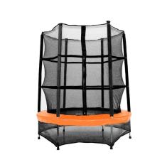 Cama Elástica Pula Pula 1,40m P.Laranja Henri Trampolim Linha Plus c/ Zíper Preta