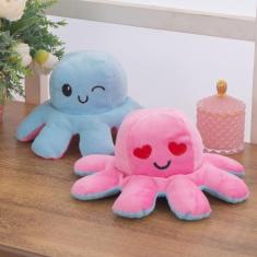 Polvo Polvinho Tiktok Humor Bravo Feliz Reversível Pelúcia - DJB Enxov