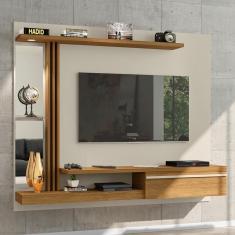 Painel Para Com Espelho E Led Thalita Off White Cinamomo