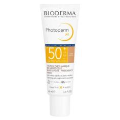 Protetor Solar com Cor + Ação Clareadora Bioderma Photoderm M FPS 50+,