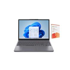 Notebook 15.3” Lenovo Slim 3i Windows 11 Intel Core i7-13620H 8GB RAM 512GB SSD Cinza+ Microsoft 365 Personal 