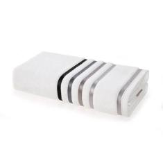 Toalha De Banho Gigante Lumina - Karsten Branco / Cinza