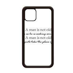 Citação One is Not Old When He is Seeking Something. Capa para iPhone 12 Pro Max para Apple Mini Mobile Case Shell