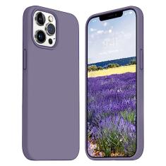 Jele Capa à prova de choque projetada para iPhone 13 Pro Max, capa de telefone de silicone líquido com [forro de microfibra macio antiarranhões] Capa fina e fina de proteção contra quedas de grau