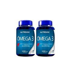 Ômega 3 1000mg Óleo de Peixe 120 Capsulas Nutrends - Kit 02 Unidades, 