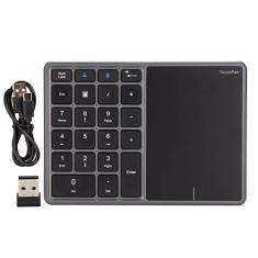 Teclado Numérico, Teclado Numérico Sem Fio 2 Em 1 Modos Duplos 22 Teclas Sem Fio BT4.2 2.4G Type C Teclado Numérico de Carregamento Teclado Numérico Teclado Numérico Com Touchpad