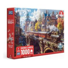 Quebra-Cabeca 1000 peças Trem pela Cidade -Toyster