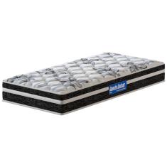 Colchão Espuma Guarda Costas Premium Multi Firme Solteiro D20 D28 22x88x188cm Branco e Preto Probel