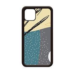 Capa Star Abstract Plants Art Pattern para iPhone 12 Pro Max para Apple Mini Mobile Case Shell