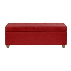 Recamier Bau Paris 1,40M Suede Vermelho - Clique Decor