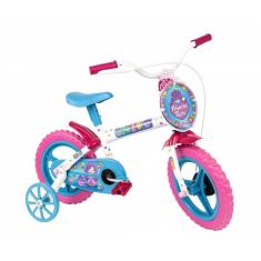 Bicicleta Aro 12 Princesa Tiara Azul e Rosa Styll Baby