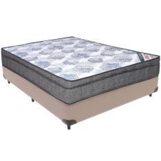 Cama Box Bege E Colchão Iso Superpocket Molas Ensacadas Viúvo Ortobom