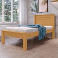 Cama De Solteiro Com Cabeceira Santana Naturalle