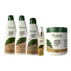 Kit Arvensis Hidratação Sh Cond Leave-In Argan Mascara 500G