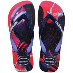 Chinelo Havaianas Top Marvel Masculino - Vermelho e Marinho
