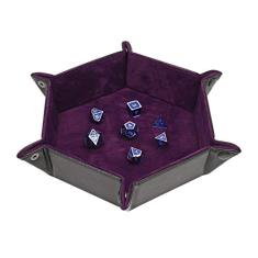 Forged Dice Co. Bandeja de dados – Portátil, dobrável, silenciosa, bandeja de dados – 16,5 cm – Botões mais fortes para DND, D&D, jogos de dados