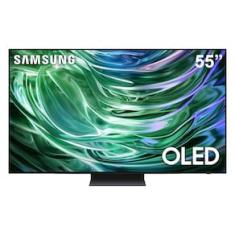 Smart TV 55” 4K Samsung OLED QN55S90DAGXZD AI Energy Mode, Dolby Atmos, Alexa built in, Wi-Fi, Bluetooth, USB, HDMI