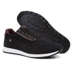 Tênis Masculino Sapatênis Casual Cadarço - MKSHOES, Preto, 41