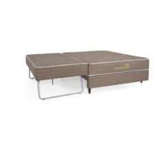 CAMA BOX HERVAL HOTEL COM CAMA AUXILIAR MOLAS SOLTEIRO 0,88x1,88
