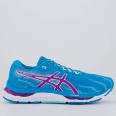 Tênis ASICS GEL-Hypersonic 5 - Feminino - Azul/Rosa - tam: 38