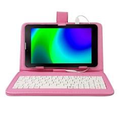 Tablet Multi M7 4gb Ram 64gb Wi-fi NB409 + Capa com Teclado Rosa