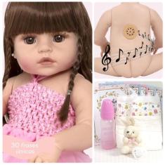 Boneca Reborn Realista Bailarina Com Itens Fala 30 Frases - Cegonha Re