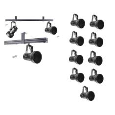 Kit 9 Spot Trilho Perfilado Eletro calha Par20 Bulbo OL7