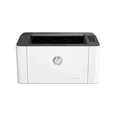 HP, Impressora HP Laser 107a. Tecnologia de impressão Laser Impressora para Pequenas e Médias Empresas. Conectividade: USB 2.0 de alta velocidade (4ZB77A), Branco/Cinza