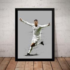 Quadro Decorativo Cristiano Ronaldo Cr7 Arte Futebol - Fanarte