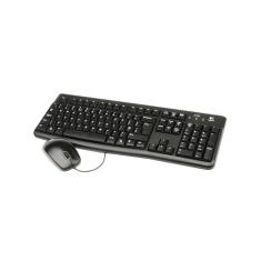 Teclado E Mouse Logitech Mk120 Usb Preto Com Fio