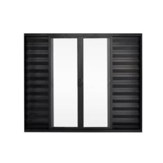 Janela de Alumínio Veneziana 100x200cm 6 Folhas Hale Esquadrias