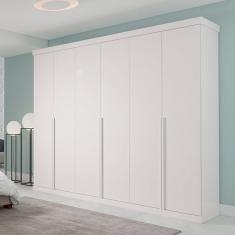 Guarda Roupa Casal 6 Portas Guarapari Panan Móveis Branco