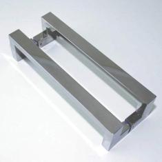Puxador para Porta Duplo em Inox Tokyo 60cm Geris