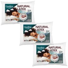 Kit 3 Travesseiros Natural Látex Extra Alto - Duoflex