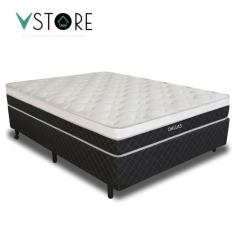 Cama Box Casal + Colchão Molas Ensacadas Dallas D33 138x188x58cm Vária