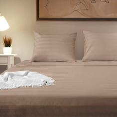 Jogo de Cama Queen 4 Peças Percal 300 Fios 100% Algodão - Fendi - BF C