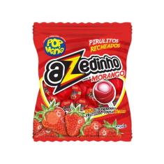Pirulito Pop Mania Azedinho Morango 12g C/ 50 Unid