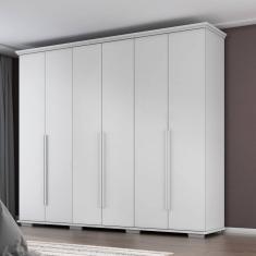 Guarda-roupa Everest Mdp 6 Portas 5 Gavetas Branco Absoluto