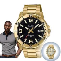 Relógio de Pulso Casio Masculino Prova D àgua 5 ATM Analógico Aço Inóx