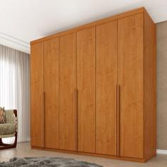 Guarda Roupa Casal 100% MDF 6 Portas 4 Gavetas 218cm Milano Espresso M