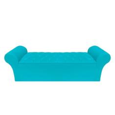 Recamier Baú Calçadeira Chaise Quarto King 198cm Madrid - Mance Decor,